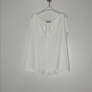 Balenciaga 100% Cotton V-Neck Sunburst Sleeveless Top Size 36 US Size 4